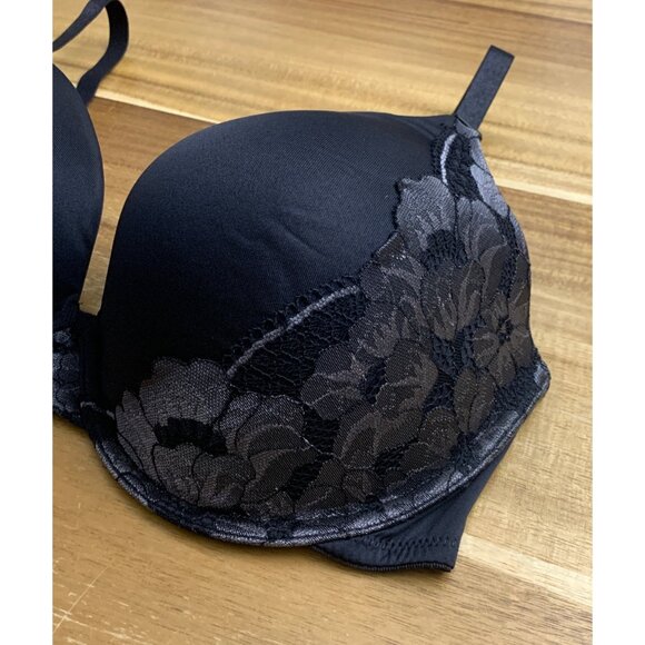 Maidenform Black Push Up Bra With Adjustable Straps Convert To Criss-Cross 40DD - Picture 3 of 12